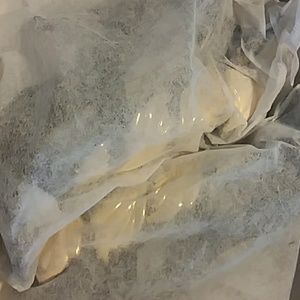 5in gold velvet high heels